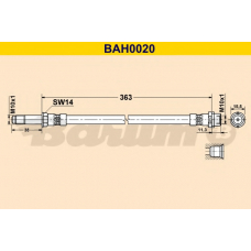 BAH0020 BARUM Тормозной шланг