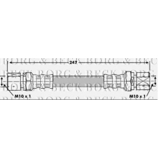 BBH6945 BORG & BECK Тормозной шланг