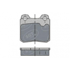 SP 193 SCT Комплект тормозных колодок, дисковый тормоз