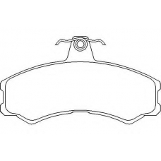 2074105 TEXTAR Комплект тормозных колодок, дисковый тормоз