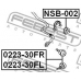 NSB-002 FEBEST Опора, стабилизатор