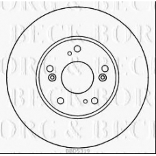 BBD5319 BORG & BECK Тормозной диск