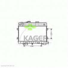 31-1353 KAGER Радиатор, охлаждение двигателя