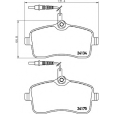 8DB 355 011-481 HELLA Комплект тормозных колодок, дисковый тормоз