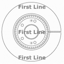 FBD1576 FIRST LINE Тормозной диск
