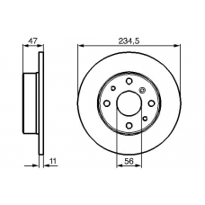 0 986 478 500 BOSCH Тормозной диск