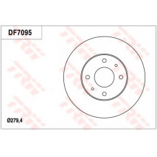 DF7095 TRW Тормозной диск