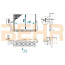 7401204 BEHR Evaporator