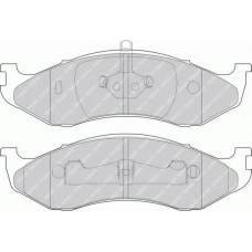 FDB1267 FERODO Комплект тормозных колодок, дисковый тормоз