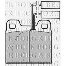 BBP1012 BORG & BECK Комплект тормозных колодок, дисковый тормоз