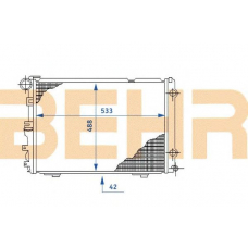 2108881 BEHR Radiator