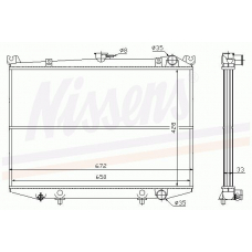62986 NISSENS Радиатор, охлаждение двигателя