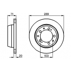 0 986 478 101 BOSCH Тормозной диск