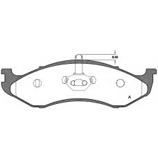 BPA0467.20 OPEN PARTS Комплект тормозных колодок, дисковый тормоз