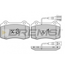 BP3161 BREMSI Комплект тормозных колодок, дисковый тормоз