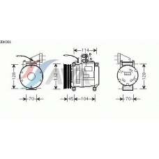 JDK001 Prasco Компрессор, кондиционер