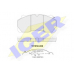 151858-066 ICER Комплект тормозных колодок, дисковый тормоз