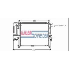 1409501 KUHLER SCHNEIDER Радиатор, охлаждение двигател
