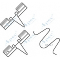 KIT303 APEC Комплектующие, тормозные колодки