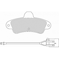 FD6624N NECTO Комплект тормозных колодок, дисковый тормоз