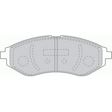 FDB1699 FERODO Комплект тормозных колодок, дисковый тормоз