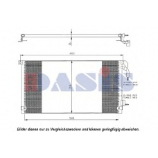 162280N AKS DASIS Конденсатор, кондиционер