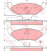 GDB4045 TRW Комплект тормозных колодок, дисковый тормоз