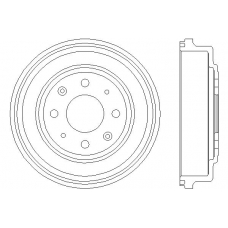 MBD042 MINTEX Тормозной барабан