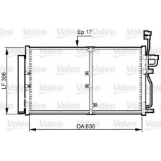 814359 VALEO Конденсатор, кондиционер