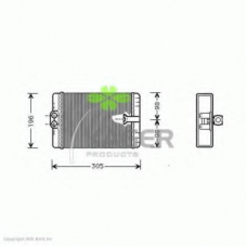 32-0409 KAGER Теплообменник, отопление салона