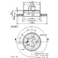 09.9352.10 BREMBO Тормозной диск