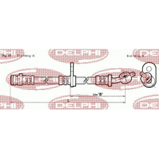 LH0473 DELPHI Тормозной шланг