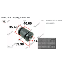 AAMTO1028 Tenacity Сайлентблок рычага резиновый tenacity (1053) aamto1028