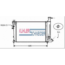 1506901 KUHLER SCHNEIDER Радиатор, охлаждение двигател