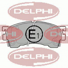 LP801 DELPHI Комплект тормозных колодок, дисковый тормоз