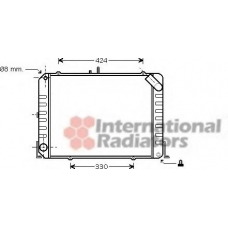 53002424 VAN WEZEL Радиатор, охлаждение двигателя