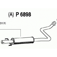 P6898 FENNO Средний глушитель выхлопных газов