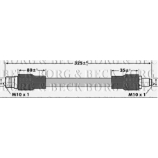 BBH7095 BORG & BECK Тормозной шланг