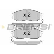 BP3350 BREMSI Комплект тормозных колодок, дисковый тормоз