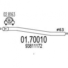 01.70010 MTS Труба выхлопного газа