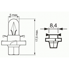 1 987 302 255 BOSCH Лампа накаливания