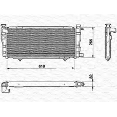 350213604000 MAGNETI MARELLI Радиатор, охлаждение двигателя