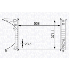 350213130800 MAGNETI MARELLI Радиатор, охлаждение двигателя