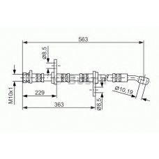 1 987 476 527 BOSCH Тормозной шланг