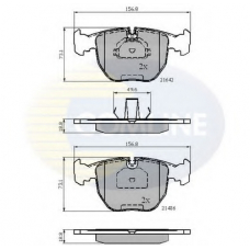 CBP01096 COMLINE Комплект тормозных колодок, дисковый тормоз