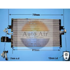 16-1115 AUTO AIR GLOUCESTER Конденсатор, кондиционер