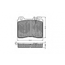 31865 SPIDAN Комплект тормозных колодок, дисковый тормоз