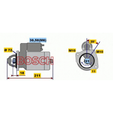 0 001 107 059 BOSCH Стартер