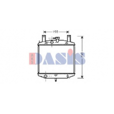 360160N AKS DASIS Радиатор, охлаждение двигателя