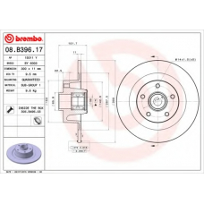 08.B396.17 BREMBO Тормозной диск